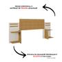 Imagem de Cabeceira Grecia Box 90/140/160 MDF Com Mesa de Cabeceira