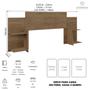 Imagem de Cabeceira Grecia Box 90/140/160 MDF Com Mesa de Cabeceira