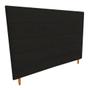 Imagem de Cabeceira Helena 1,38cm Para Cama Box Suede Preto