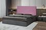 Imagem de Cabeceira Helena 158Cm Para Cama Box Queen Suede Rosa