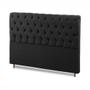 Imagem de Cabeceira Ibiza Cama Box Casal 140 CM Suede Preto