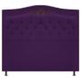 Imagem de Cabeceira Imperio 140 cm Suede Roxo