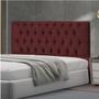 Imagem de Cabeceira Jade 100Cm Para Cama Box Solteiro Suede Marsala