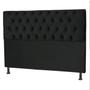 Imagem de Cabeceira Jade 160Cm Para Cama Box Queen Suede Preto