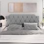 Imagem de Cabeceira Kelly Para Cama de Casal Box 1,60 Estofada Suede Cinza