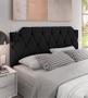 Imagem de Cabeceira Kelly Suede Estofada para Cama Box de Casal 140x54cm Várias Cores