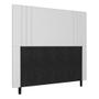 Imagem de Cabeceira King 193cm Ferrara Material Sintético Branco Com Frame Italian Flex