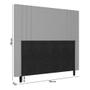 Imagem de Cabeceira King 193cm Ferrara Material Sintético Branco Com Frame Italian Flex