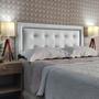 Imagem de Cabeceira King 195 Cama Box Diamond Veneza 10 Branco Corano Painel RBL