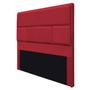 Imagem de Cabeceira King Brick P02 195 cm para cama Box Suede - ADJ Decor