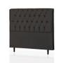 Imagem de Cabeceira King Maria 195 CM Suede Preto - D A Decor