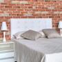 Imagem de Cabeceira King Size Cama Box Estofada Lexus Branco 195 x 60 
