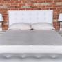 Imagem de Cabeceira King Size Cama Box Estofada Lexus Branco 195 x 60 