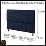 Imagem de Cabeceira King Size Cama de Casal Box Estofada 1,95m Quarto Suede Sofia