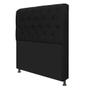 Imagem de Cabeceira Lady Estofada Capitonê 140 cm para Cama Box de Casal Suede Preto Quarto - AM Decor