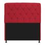 Imagem de Cabeceira Lady Estofada Capitonê 140 cm para Cama Box de Casal Suede Vermelho Quarto - AM Decor