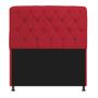 Imagem de Cabeceira Lady Estofada Capitonê 90 cm para Cama Box Solteiro Suede Vermelho Quarto - AM Decor