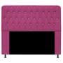 Imagem de Cabeceira Lady Estofada com Strass 195 cm para Cama Box King Sintético Pink Quarto - AM Decor