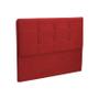 Imagem de Cabeceira London Para Cama Box Queen 1,60 cm Vermelho Soft Skin 2751 - JS Móveis
