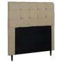 Imagem de Cabeceira Luna Para Cama Box Casal 140 cm Suede Bege - CabrunShop