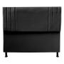 Imagem de Cabeceira Luna para Cama Box Casal 140 CM Suede Preto