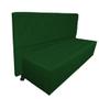 Imagem de Cabeceira mais Calçadeira Solteiro Juliana 90cm Para Cama Box Suede Verde - DS Estofados