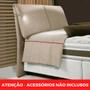 Imagem de Cabeceira MH-2694 Herval Estofado Casal para Colchão 138 cm sem luminária Linho Bege C