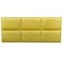 Imagem de Cabeceira Módena H6 Amarelo Suede Liso King 195 X 60