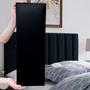 Imagem de Cabeceira Modulada De Cama Casal Quarto Kit Com 7 Cinza