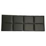 Imagem de Cabeceira Modulada material sintético Preto 8 Modulos 40X30