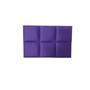 Imagem de Cabeceira Modulada material sintético Roxo 6 Modulos 30X30