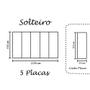 Imagem de Cabeceira Modular Solteiro 60x100 Em material sintético Branco