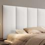 Imagem de Cabeceira Modular Solteiro 60x100 Em material sintético Branco