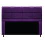 Imagem de Cabeceira Munique 160 cm Queen Size Suede Roxo - ADJ Decor