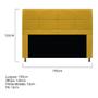 Imagem de Cabeceira Munique 195 cm King Size Suede Amarelo AM Decor