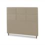 Imagem de Cabeceira Munique Cama Box King 195 CM Suede Bege