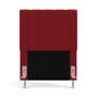 Cabeceira Nashira 90 / N-033 Veludo Vermelho - ARADECOR Imagem de Cabeceira Nashira 90 / N-033 Veludo Vermelho