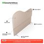 Imagem de Cabeceira Orgânica Cama Box King Size Sea 195cm com Frame Bouclé Bege - Desk Design