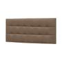 Imagem de Cabeceira Painel Cama Box Casal King 195cm Sleep Suede Marrom Chocolate - Mpozenato