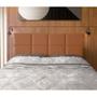 Imagem de Cabeceira Painel Cama Box King 1,93m Estofada Belize Veludo Terracota