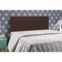 Imagem de Cabeceira Painel De Casal King 190cm Para Cama Box Clean Suede Marrom - DS Móveis