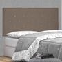 Imagem de Cabeceira Painel Estofada Cama Box Casal King Tânia 195cm Suede Caramelo - Desk Design