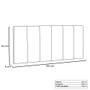 Imagem de Cabeceira Painel Estofada Cama Box Casal Queen Ravenna 160cm Suede Cinza - Desk Design