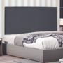 Imagem de Cabeceira Painel Estofada Cama Box Casal Queen Ravenna 160cm Suede Cinza - Desk Design