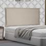 Imagem de Cabeceira Painel Estofada Cama Box Casal Queen Veneza 160cm Suede Bege - Desk Design