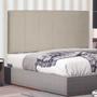 Imagem de Cabeceira Painel Estofada Cama Box Casal Ravenna 140cm Suede Bege - Desk Design