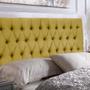 Imagem de Cabeceira Painel Imperatriz 120Cm P/ Cama Box Suede Amarelo