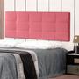 Imagem de Cabeceira Painel King 1,95m Roma Suede Rosa - Pallazio