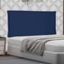 Imagem de Cabeceira Painel King 1,95m Veneza Suede Azul Marinho - Pallazio