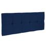 Imagem de Cabeceira Painel Nina para Cama Box Solteiro 90 cm Suede Azul Marinho - D'Rossi